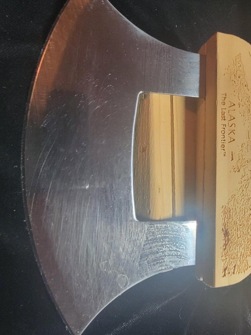 Alaska Ulu Company Alaskan Ulu Knife Wood Handle & Display Stand w/ Box - Picture 4 of 5